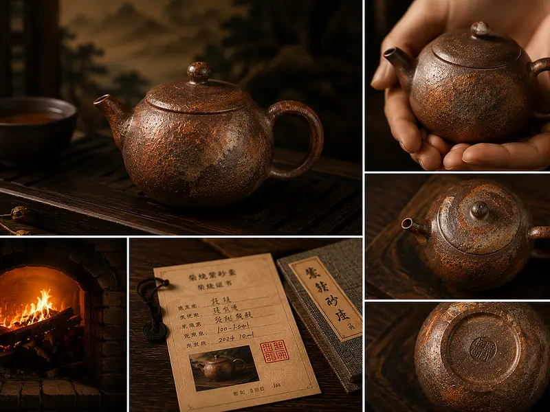 Teapot — Yixing zisha and white porcelain gongfu teapots — small-v...
