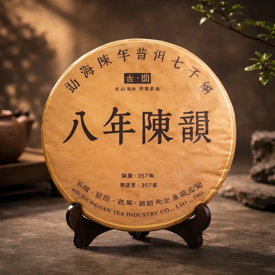 Ba Nian Chen Yun (Gu Gang ) — Shu pu-erh — 2009 — Tengjian Tea Industry