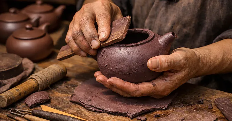 Yixing Zisha Artisan Workshop — traditional Chinese tea factory