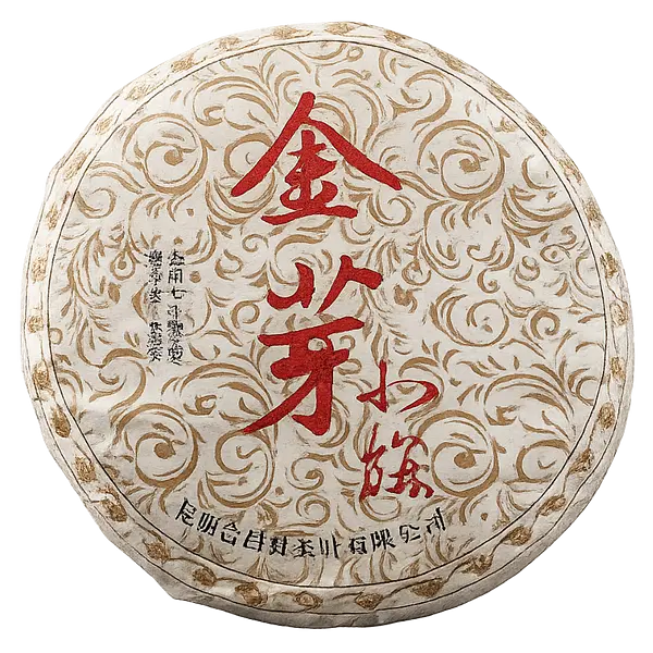 Jin Xiao Ya — Shu pu-erh — 2009 — Kunming Hemei Tea Co. — detail view